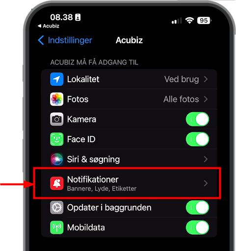 Push Notifikationer På Din Telefon – Acubiz Help Center